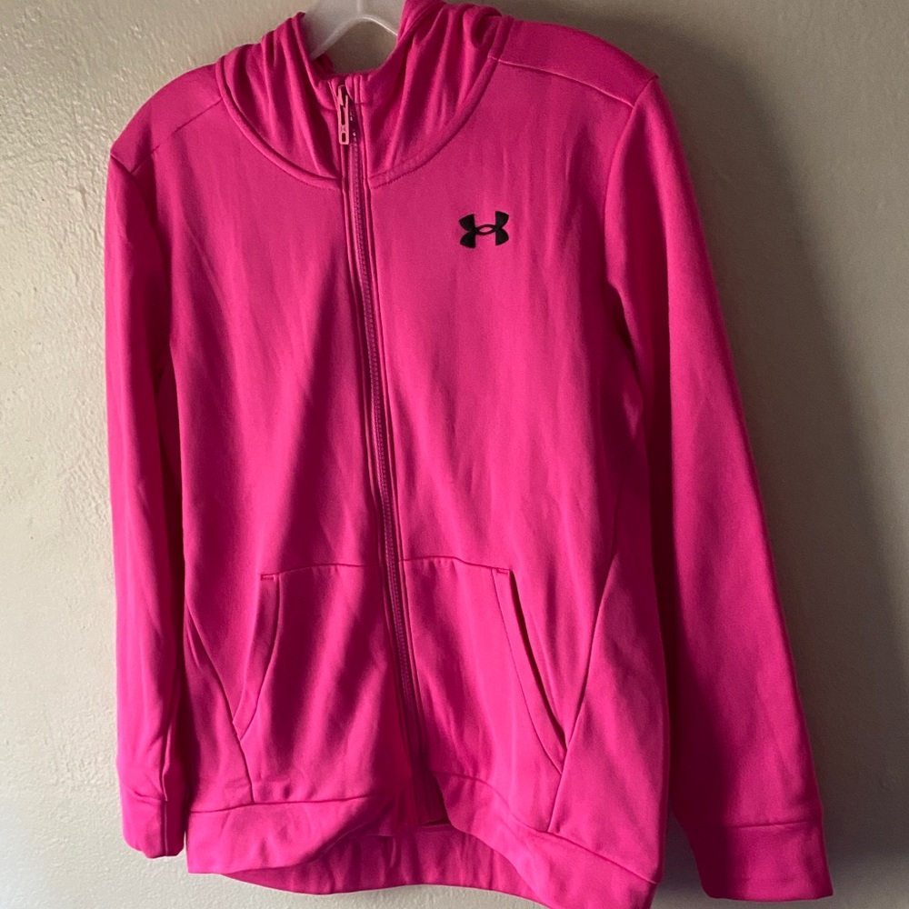 Under Armour Fuchsia Full-Zip Hoodie
